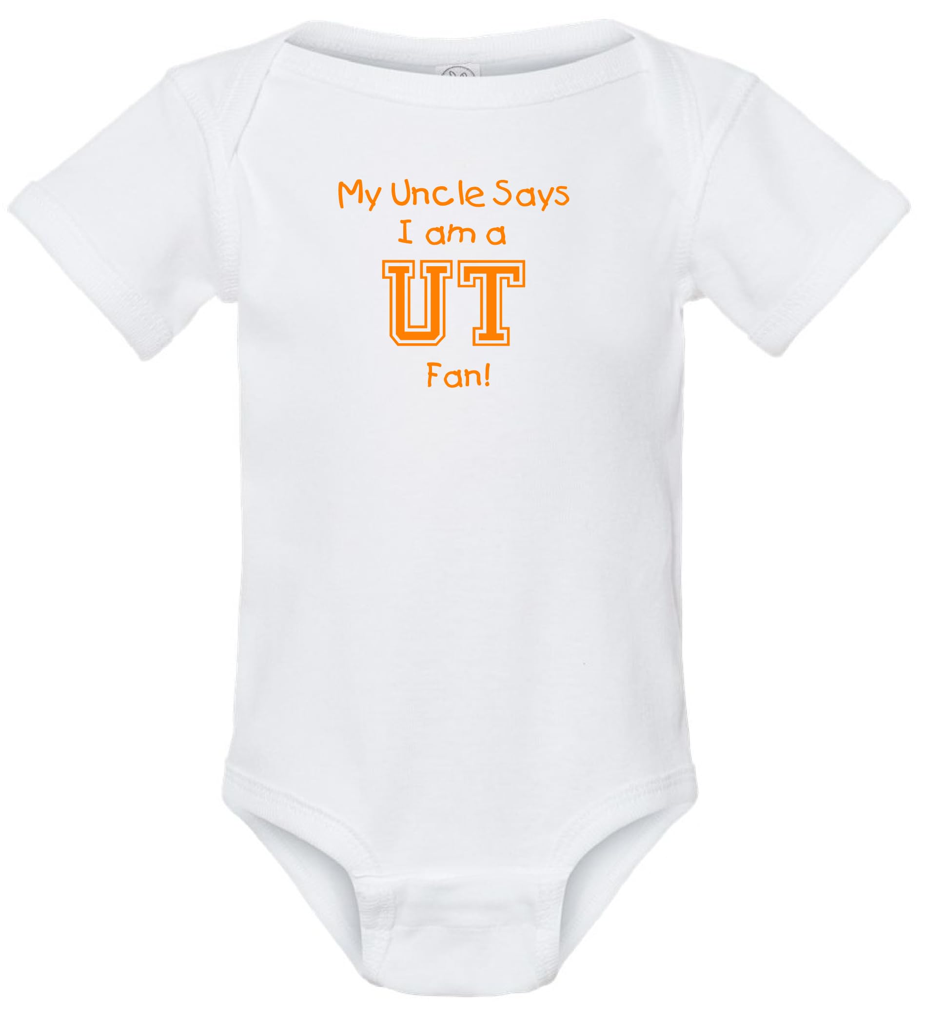 My Dad/Grandpa/Uncle Says I am a Tennessee Fan Baby Jersey Bodysuit Outfit - White