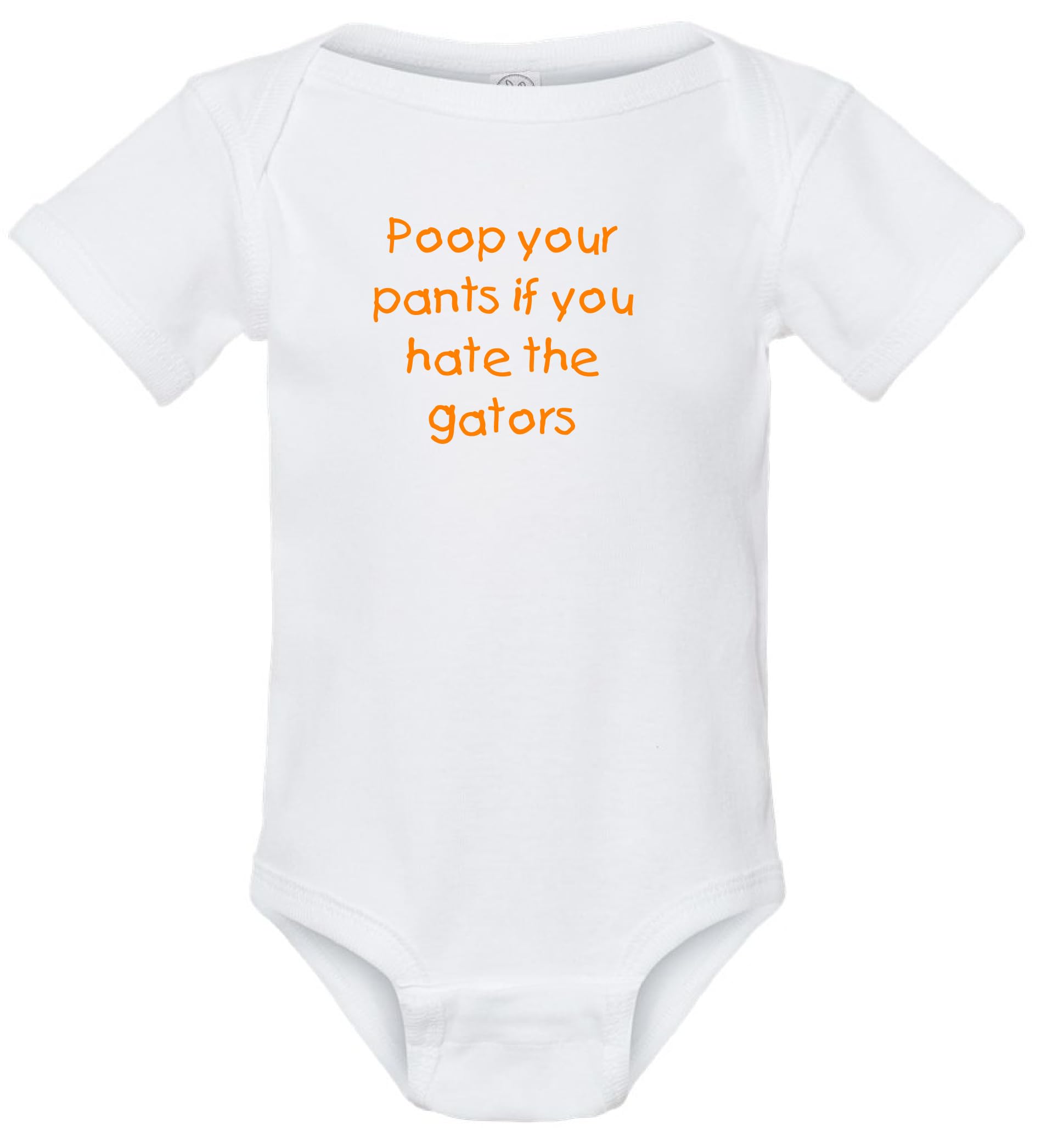 Tennessee Volunteers Fan Poop Your Pants if You Hate the Gators or Alabama Baby Bodysuit