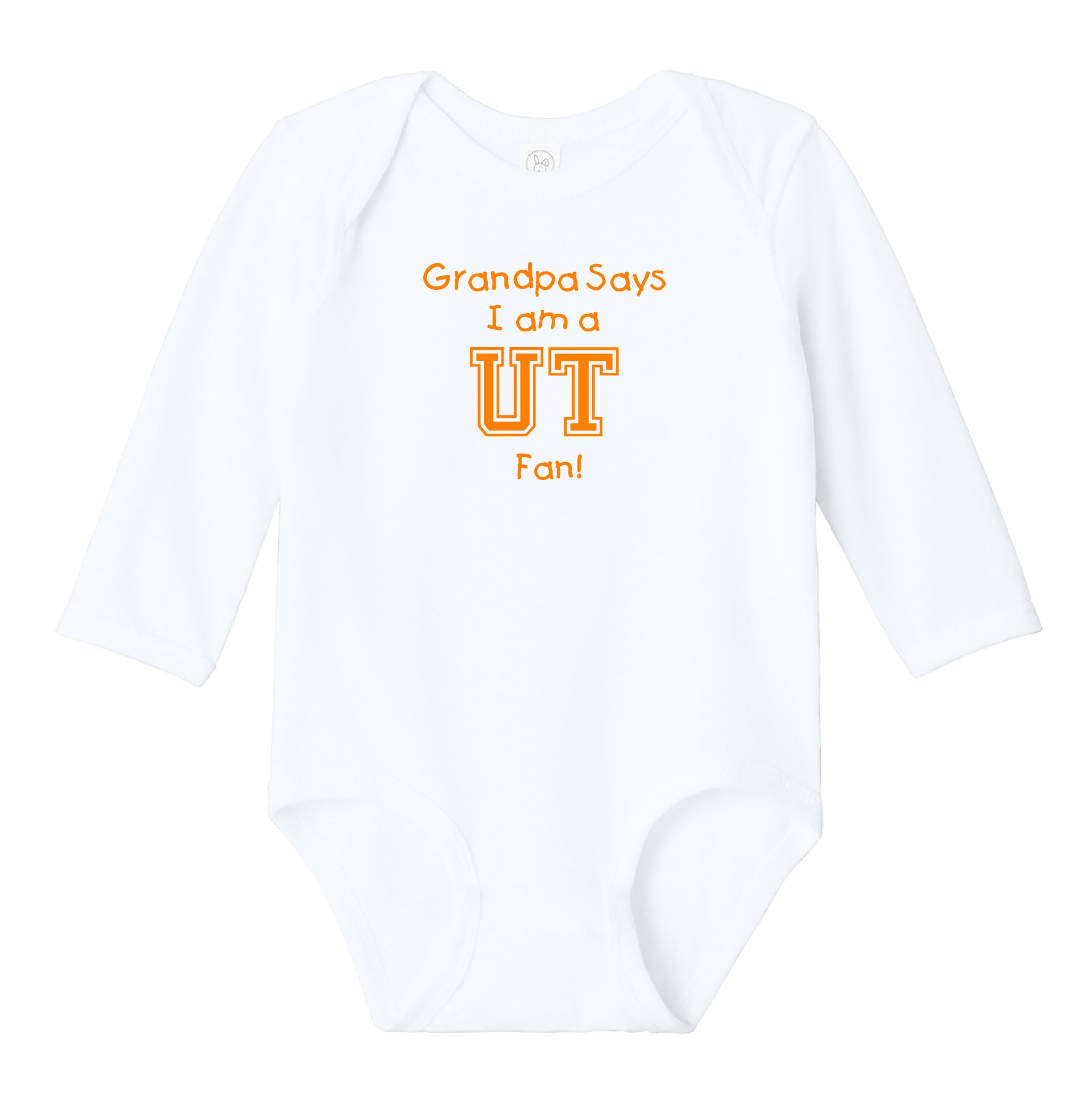 My Dad/Grandpa/Uncle Says I am a Tennessee Fan Baby Jersey Bodysuit Outfit - White