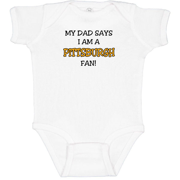 My Dad/Grandpa Says I’m a Pittsburgh Penguins Hockey Fan Baby Bodysuit