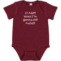 If Texas A&M Loses I'm Gonna Shit Myself Funny Baby Fan Bodysuit