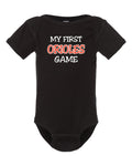 My First Baltimore Orioles Baseball Game Baby Bodysuit