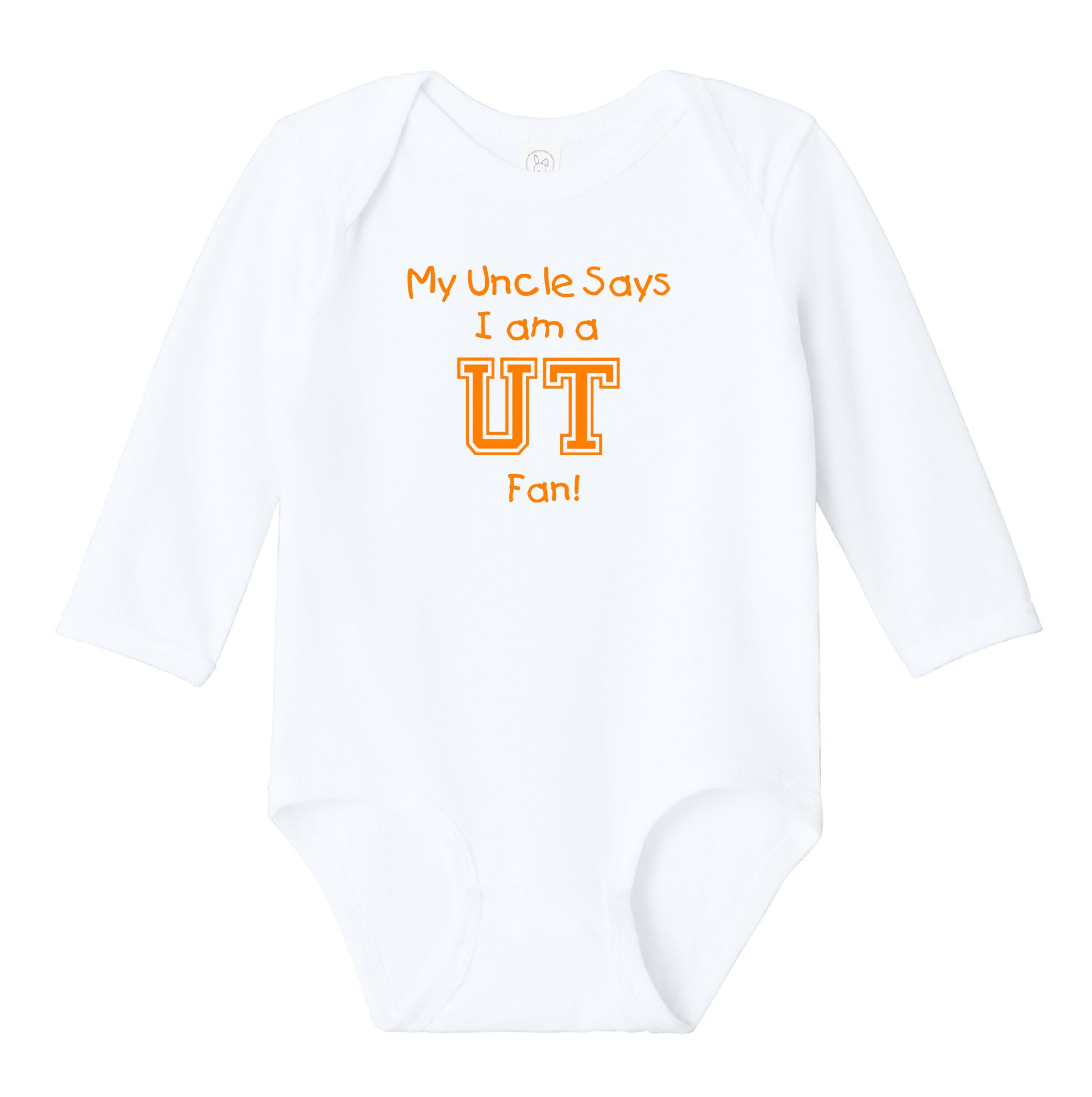 My Dad/Grandpa/Uncle Says I am a Tennessee Fan Baby Jersey Bodysuit Outfit - White
