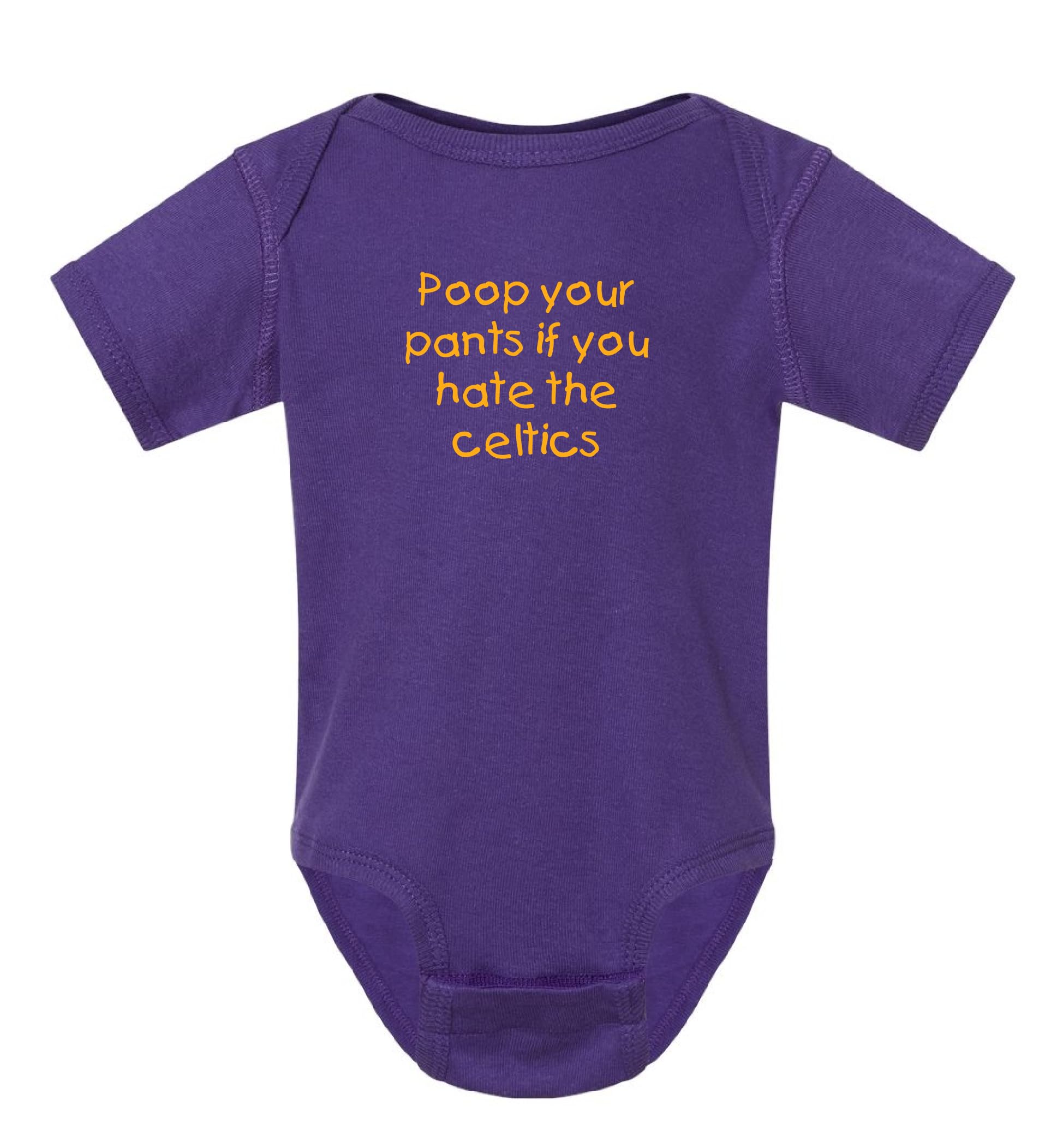 LA Lakers Basketball Fan Poop Your Pants if You Hate the Celtics Funny Bodysuit