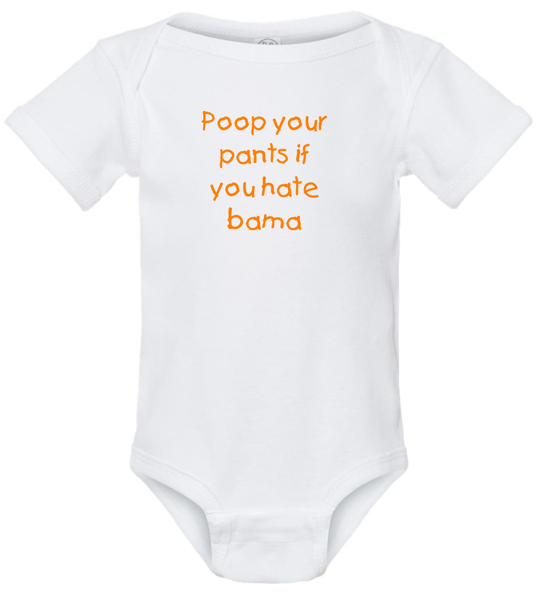 Tennessee Volunteers Fan Poop Your Pants if You Hate the Gators or Alabama Baby Bodysuit