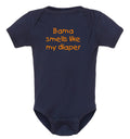 Auburn Fan Alabama Smells Like My Diaper Baby Bodysuit