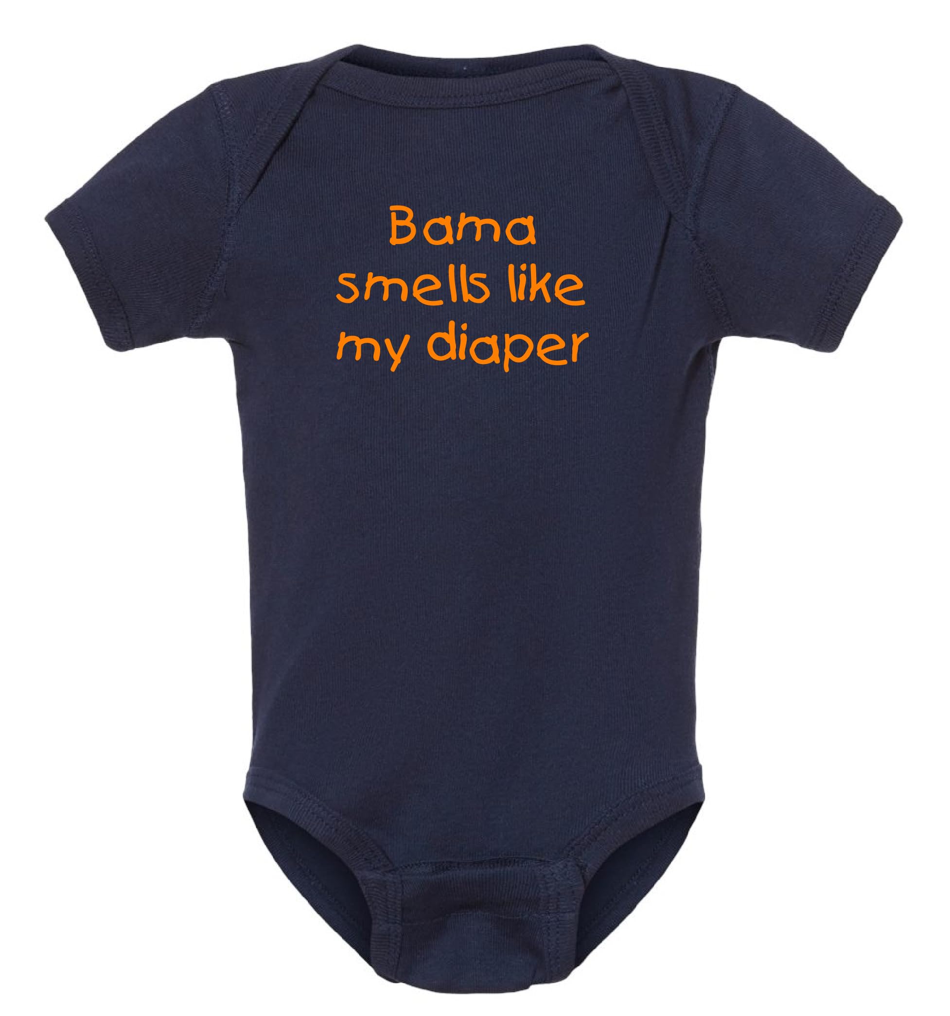Auburn Fan Alabama Smells Like My Diaper Baby Bodysuit