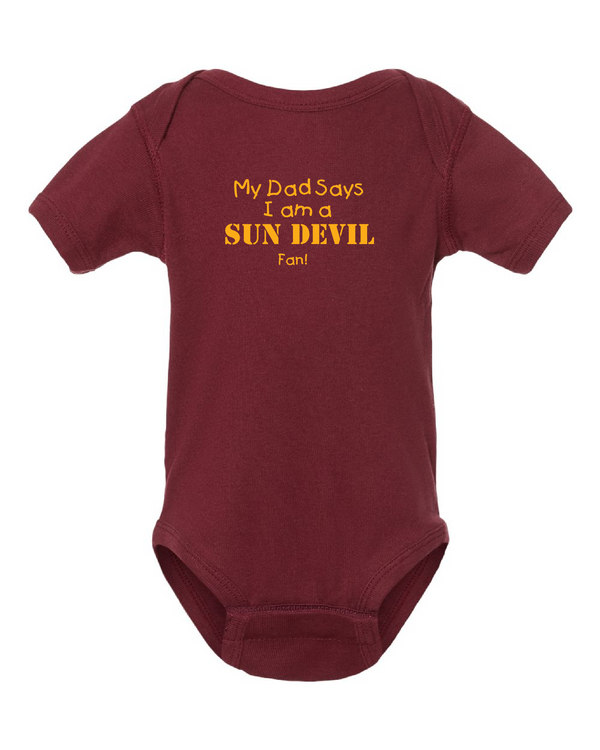 My Dad or Grandpa Says I am an Arizona State Fan Baby Bodysuit
