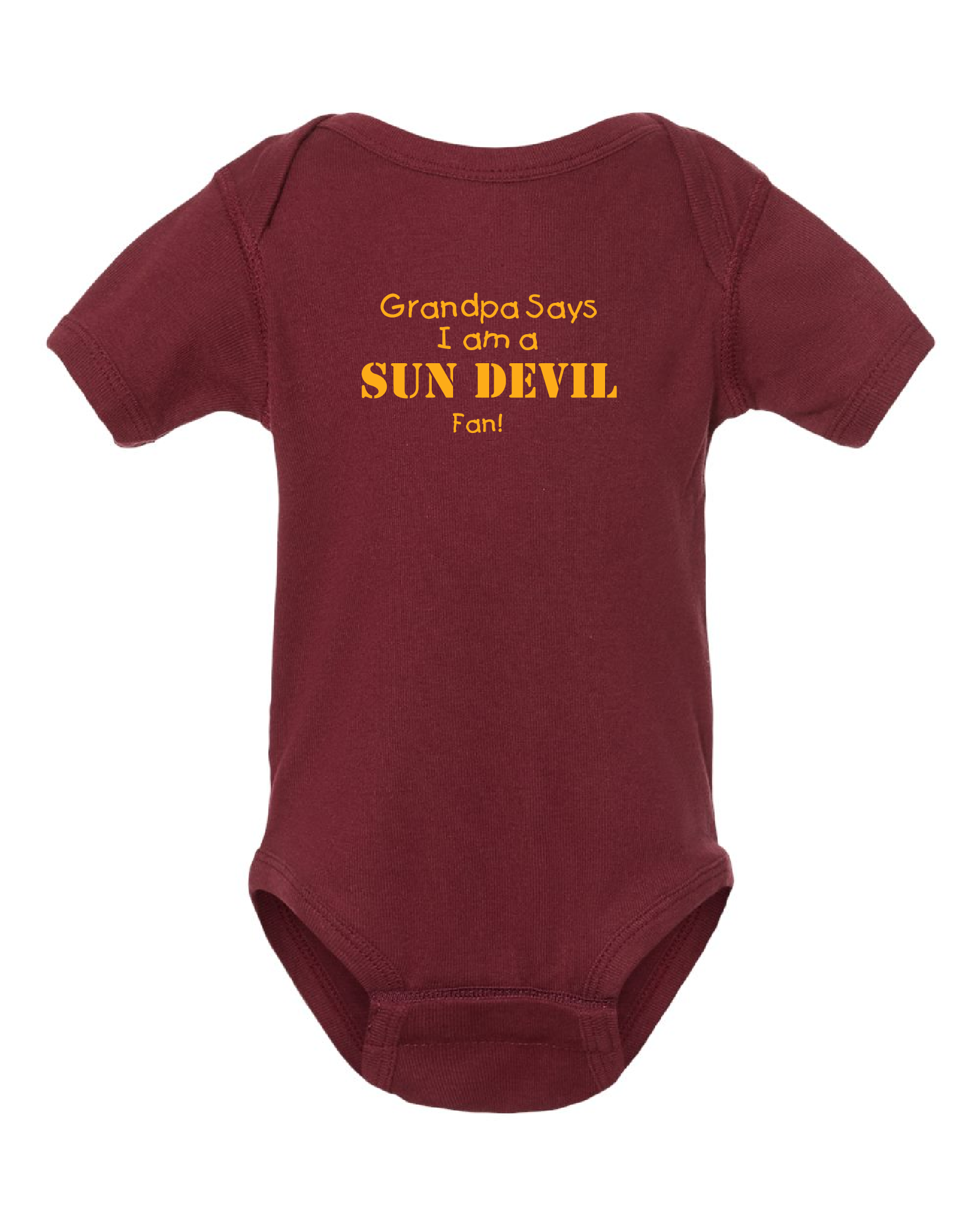 My Dad or Grandpa Says I am an Arizona State Fan Baby Bodysuit