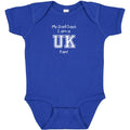 My Dad or Grandpa Says I am a Kentucky UK Fan Baby Jersey Bodysuit Outfit - Royal